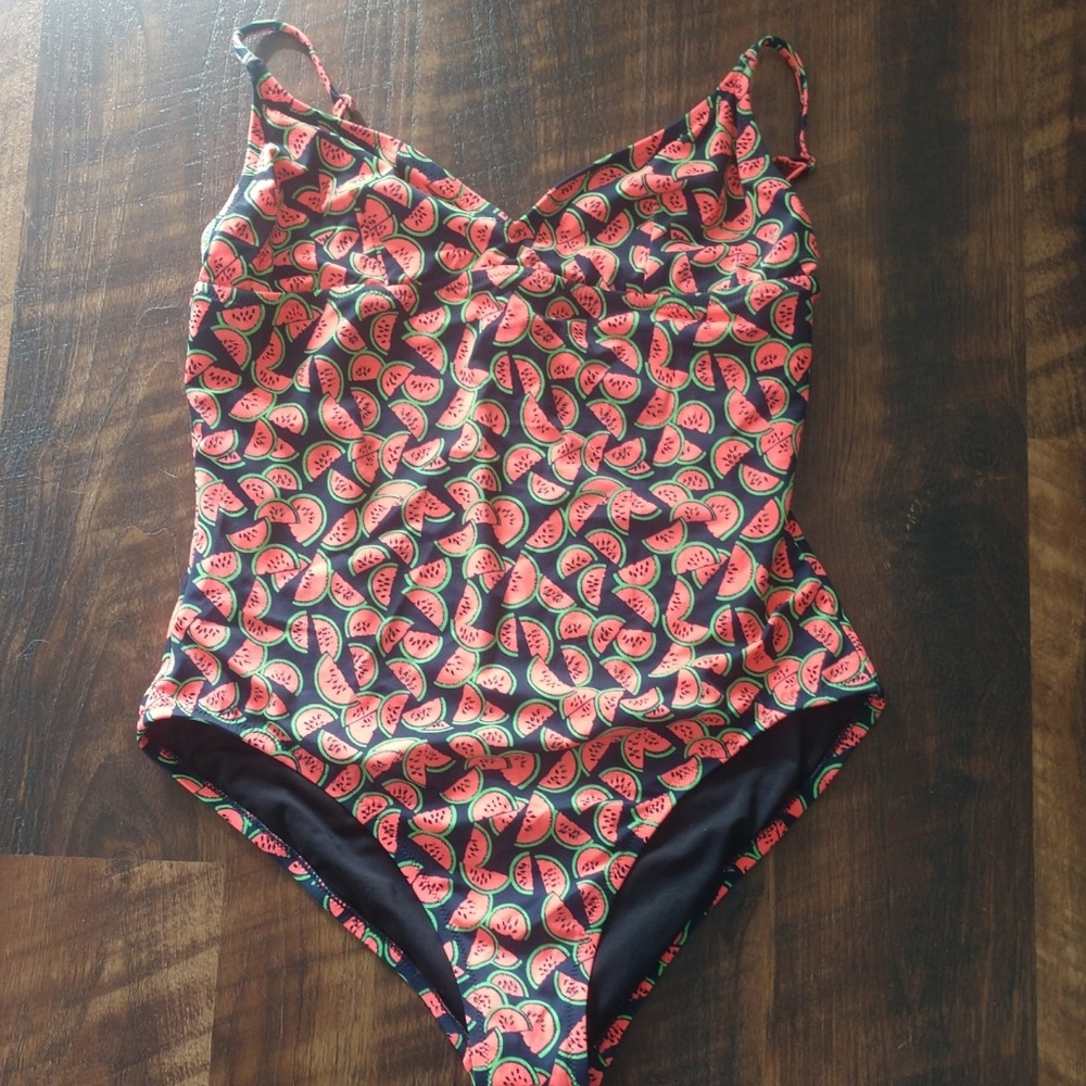 New J. Crew watermelon Swimsuit